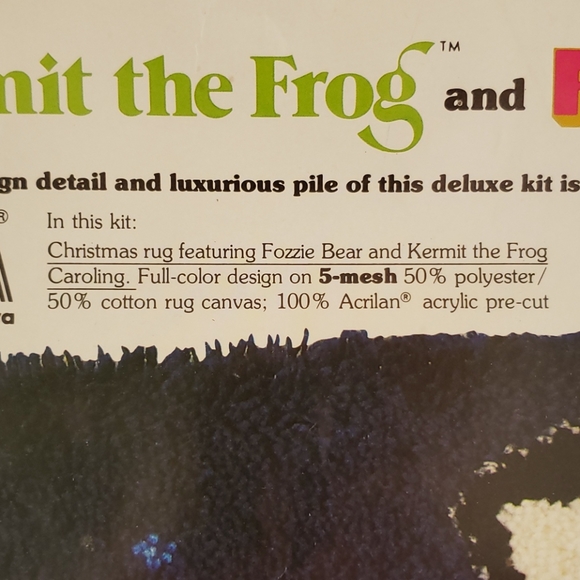 Latch Rug Kit Kermit the Frog Fozzie Bear. Muppets - Picture 14 of 16